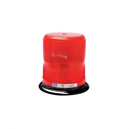 Ecco Pulse Ii 7965 360 Medium Profile Strobe Beacon, Red, Led Lamp, 3BoltFlangeSurface Mount, 12 To 7970R